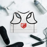 Red Bear Head Padded Sports Bra