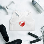 Red Bear Head Padded Sports Bra