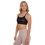 Red Bear Head Padded Sports Bra