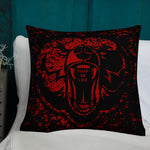 Red Bear Head Pillow