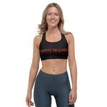 Red Bear Head Sports bra