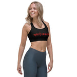 Red Bear Head Sports bra