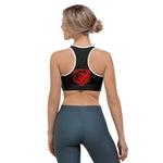 Red Bear Head Sports bra