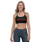 Red Bear Head Sports bra